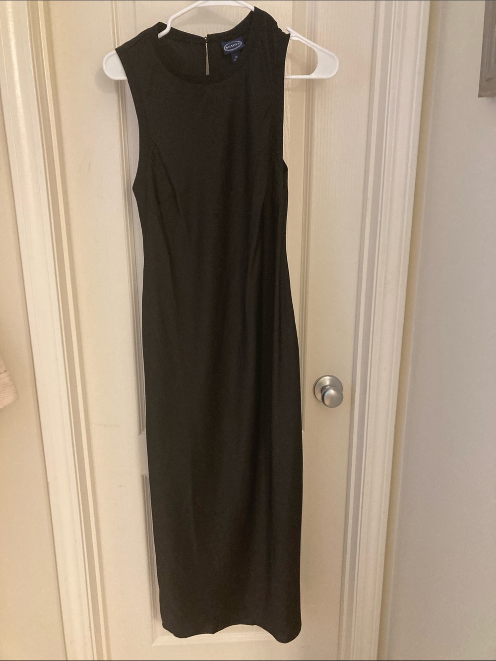Black Sleeveless Maxi Sheath Dress